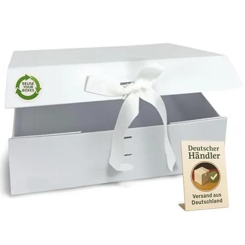 Geschenkboxen & -dosen Weiß von Verpackungswelt
