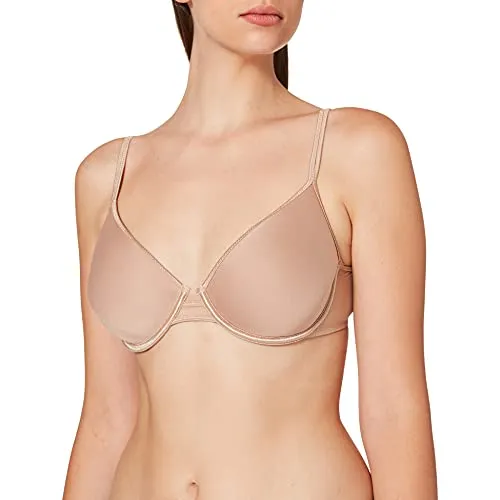 Sassa Damen BH Bügel vorgeformt, Einfarbig, Gr. 80B, Elfenbein (Haut 00428)