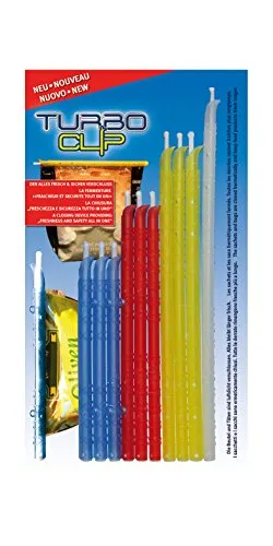 TURBO PRODUKTE 10er Set Verschlussclips - Längen 27,23,19 und 15 cm - Wiederverwendbar,100% Luftdicht & Gefrierfach geeignet - Lebensmittelgerecht