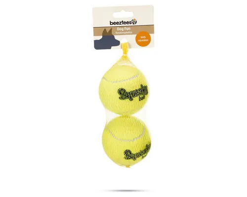 Beeztees Tierball Hundespielzeug Tennisball Tennisball mit Squeaker