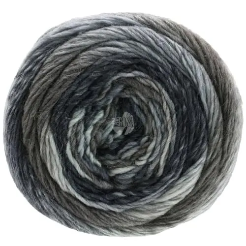 LANA GROSSA Meilenweit Color Mix | Merino-Dochtgarn mit Farbverlauf für Socken, waschfest | Handstrickgarn aus 75% Schurwolle & 25% Polyamid | 100g Wolle zum Stricken & Häkeln | 400m Garn FB8056
