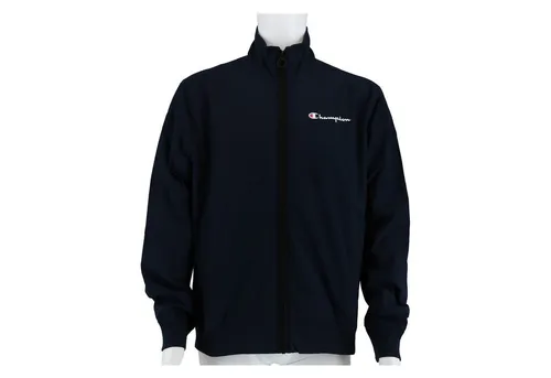 Champion Übergangsjacke (Schriftzug) 2024 - Dunkelblau Herren, Größe L - Funktionsjacken für Herren, leicht und ideal für Alltagsabenteuer, mit durchgehendem Reißverschluss und praktischem Design für Jeans oder Jogginghose.