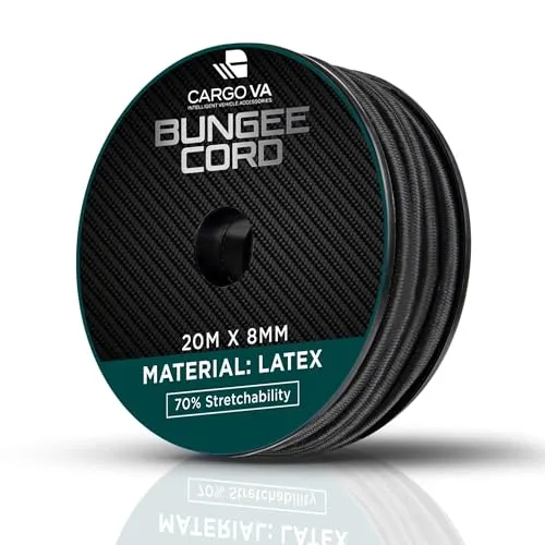 CargoVA Gummiseil 8mm 20m schwarz von CARGO VA Intelligent Vehicle Accessories