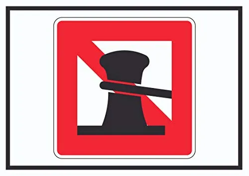 HB-Druck Anlegen verboten Symbol Schild A6 (105x148mm)