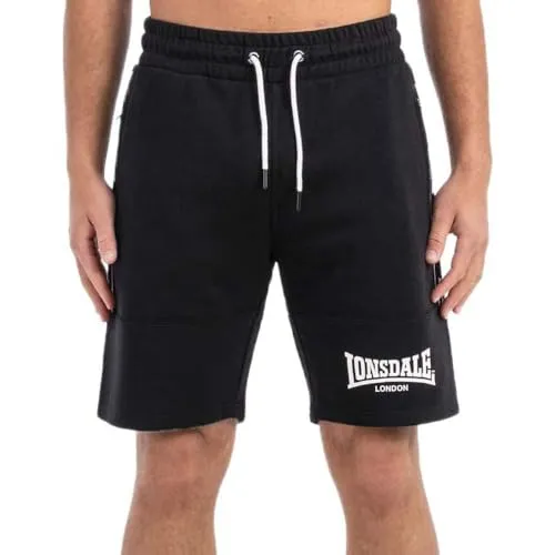Lonsdale London SCARVELL Männer Short schwarz XXL - Herren-Shorts aus 60% Baumwolle und 40% Polyester, ideal für lässige Streetwear-Looks und bequem für den Alltag.
