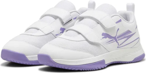 PUMA Varion II V Jr Indoor Court Shoe - Hallenschuhe für Jungen mit Regular Fit, Klettverschluss und Variofoam Dämpfung für optimalen Komfort und Atmungsaktivität.