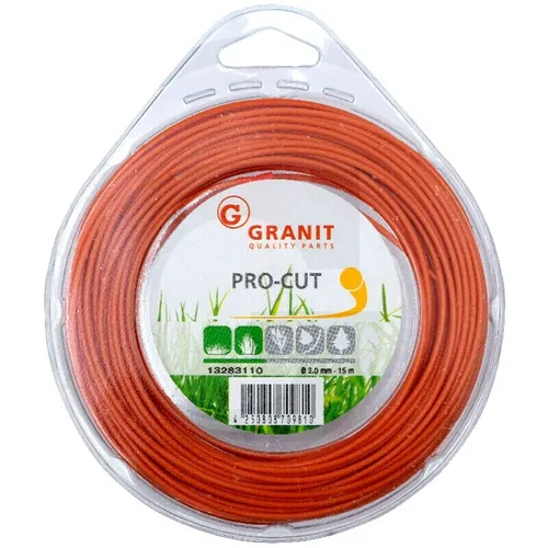 Trimmerfaden Mähfaden rund Gras Garten 2,0 mm 15 m Granit Parts13283110 NA SP