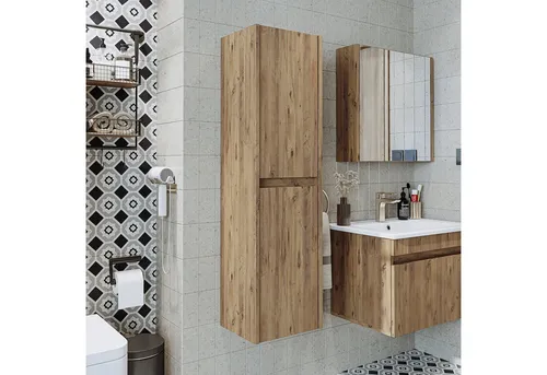 Roomart Badmöbel-Set Badezimmer Hochschrank 115 cm, 4 Fächer in 5 Farben mit Soft-Close, (Roomart, Badezimmermöbel, Hochschrank Badregal, in 5 Farben Badschrank)