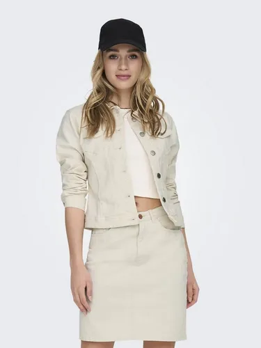 ONLY Onlwonder DNM Jacket Noos - Stylische Denimjacke für Jugendliche - Moderne Denimjacke für Jugendliche mit Knopfdetails und Fly-Away Kragen. Ideal für lässige Outfits und vielseitige Kombinationsmöglichkeiten.