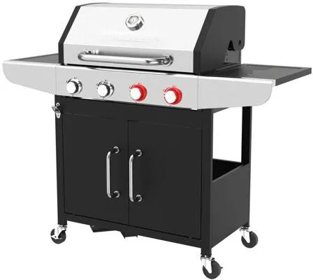 ProfiCook Gasgrill PC-GG 1311 - Hochtemperatur Grillen bis 450°C - Grills, leistungsstarker Gasgrill mit Gusseisenrosten für perfekte Grillresultate und hohe Temperaturen.