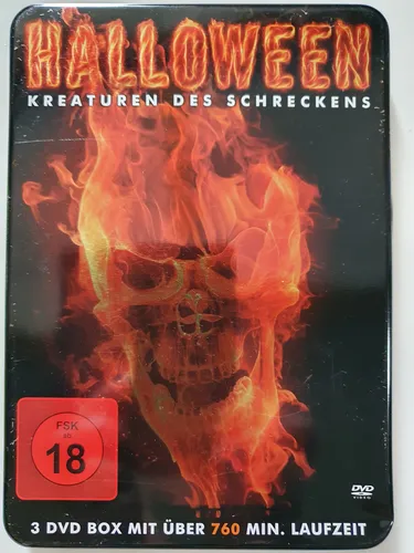 Halloween - Kreaturen des Schreckens (9 Filme) [3 DVDs] - Horror-Filmkollektion, Freigegeben ab 18 Jahren, perfekt für Grusel-Fans und Halloween-Partys.