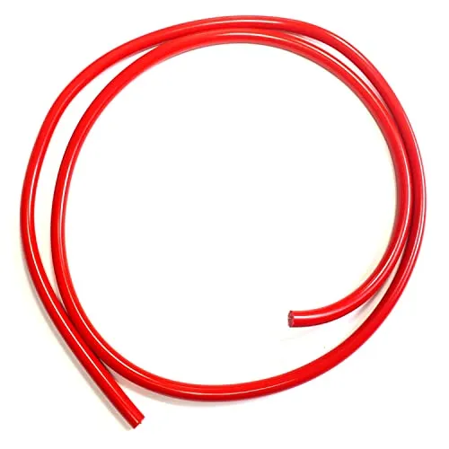 1x Motorrad Zündkabel Zündleitung rot 6,5 mm Dicke 1,2 m Länge