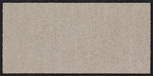 Salonloewe Fußmatte Monochrome UNI SAND - 30x60 cm, waschbar bei 40 Grad, ideal für In- und Outdoor Nutzung