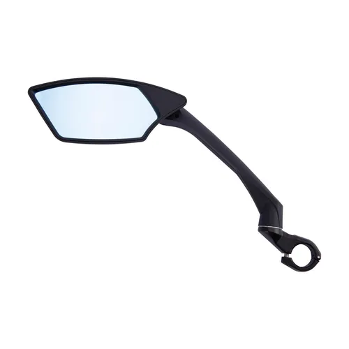 CONTEC E-View Deluxe Fahrradspiegel - Fahrradspiegel mit Dazz-Linse, die Reflexionen um 75 % reduziert – ideal für E-Bikes und Fahrräder, robust und klappbar, für optimalen Rückblick.