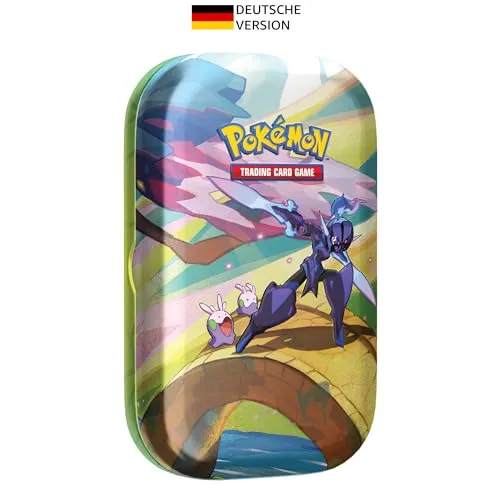 Pokémon Mini-Tin-Box Farbenfrohes Paldea: Azugladis & Viscora - TCG OVP Packs, exklusive Mini-Tin-Box mit Azugladis & Viscora, ideal für Sammler und Pokémon-Fans!