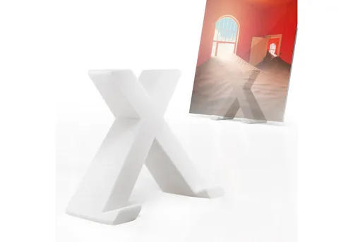 Mobilefox Standhalterung LP Vinyl Ständer Schallplatten Halterung X-förmiger Cover Tischhalter