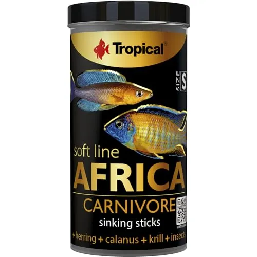 Tropical Fischfutter Carnivore S 250ml, für fleisch- und allesfressende Fische, Granulat, 150 Gramm