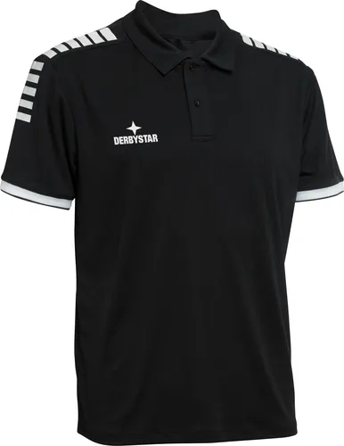 Derbystar Primo T-Shirt Schwarz Weiss 4XL - Poloshirt mit optimaler Passform, nachhaltig produziert aus hochwertigem Material für ein schlichtes und elegantes Design.