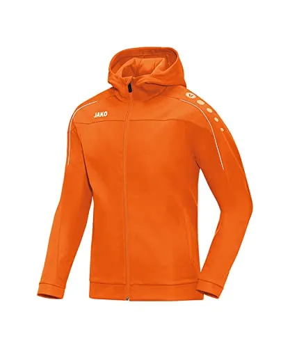 JAKO Classico Kapuzenjacke Kids Orange, 164 Kinder - Funktionsjacken für Kids, ideal für Sport und Freizeit, mit praktischer Kapuze und bequemer Passform für optimale Bewegungsfreiheit.