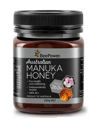 BeePower Australischer Manuka Honig MGO 263+ / NPA 10+ 250g Halal Kosher Premium