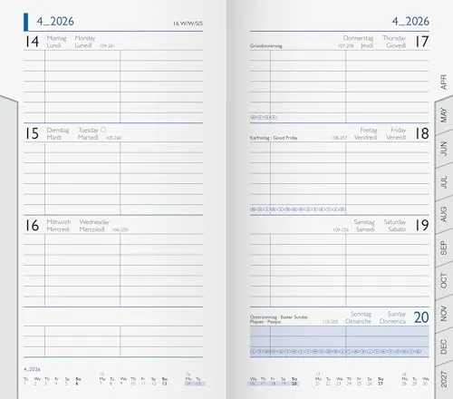 BRUNNEN Kalender-Einlage 2026 9x15cm von BRUNNEN
