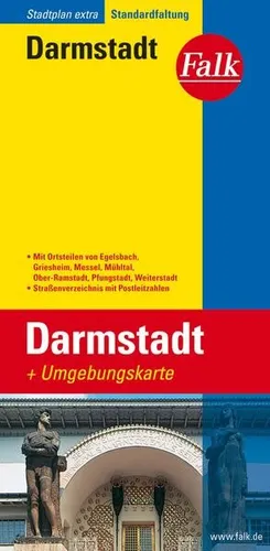 Falk Stadtplan Extra Darmstadt 1:17 500 | 2018 | deutsch