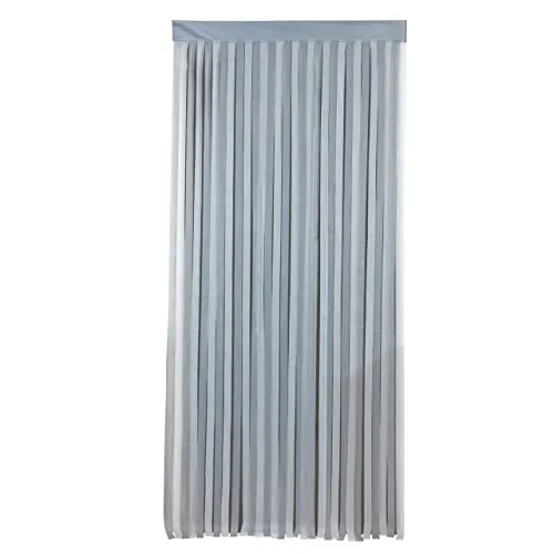 WENKO Türvorhang grau-weiß zuschneidbar - Gardinen & Vorhänge, individuell zuschneidbar für perfekte Passform, ideal für jeden Raum und stilvolles Ambiente.