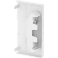 Endstück zum Verschließen der Geräteeinbaukanäle, Befestigung/Montage weiß, Retail