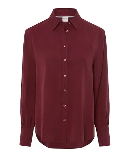 Brax Langarmbluse rot XL (42) - Bluse aus 100 % Lyocell, angenehm weich und atmungsaktiv, perfekt für stilvolle Outfits im Alltag.