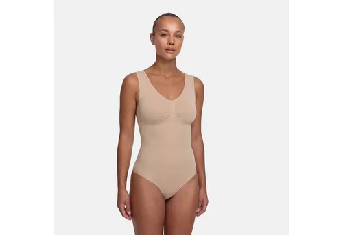 cfab Miederbody Tank Bodysuit Sculpting Shapewear Beige XS