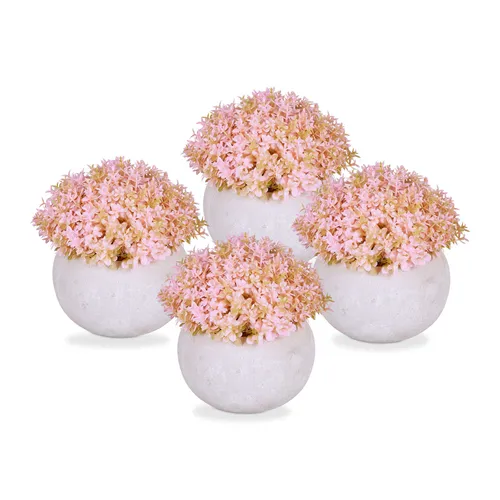 Kunstblumen im topf Künstliche Topfpflanzen Fake Pflanzen langlebig rosa