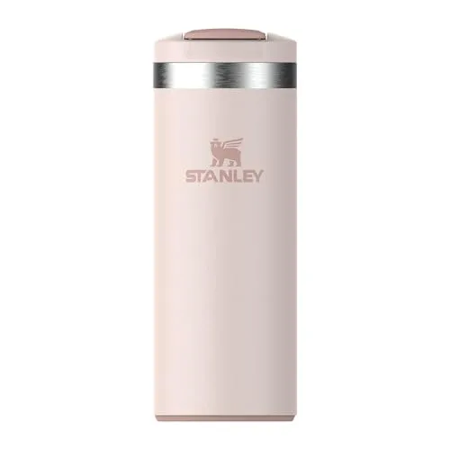 Stanley Transit Fliptop Mug Thermobecher klein 350 ml in Rose Quartz - Der Stanley Transit Fliptop Mug (350 ml) überzeugt durch seinen auslaufsicheren Verschluss und sein elegantes Design. Ideal für kalte und heiße Getränke – perfekt für unterwegs!
