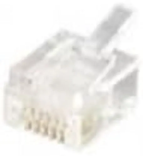 equip RJ-12 Netzwerkanschluss (6-polig) - Transparenter Stecker für zuverlässige Verbindungen, ideal für Telekommunikationsanwendungen