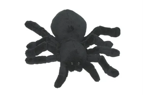 Plüschtier Kuscheltier Stofftier Spinne Vogelspinne pech schwarz 20 cm