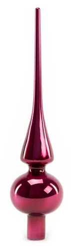 TrendLine Christbaumspitze aus Glas 26 cm magnolienrosa glanz