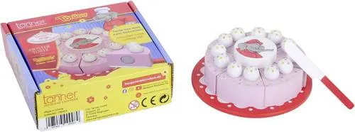 Benjamin Blümchen Torte zum Schneiden - Spielzeug für kreative Kinder - Spielzeug-Lebensmittel, perfekt für fantasievolles Spielen und fördert die motorischen Fähigkeiten beim Schneiden und Servieren.