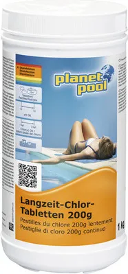 Planet Pool Langzeit-Chlor-Tabletten 200 g, 1 kg