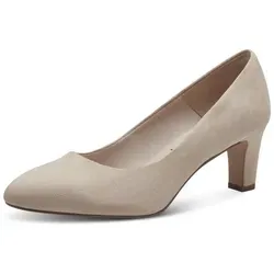Tamaris High-Heel-Pumps Beige 37 EU - Elegante Halbschuhe mit 6 cm Trichterabsatz und weichem TEXTILE-Obermaterial für optimalen Gehkomfort dank der innovativen TOUCH it Innensohle.