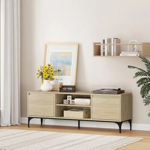 [en.casa] TV Schrank Kistiandi Lowboard mit 2 Türen von en.casa