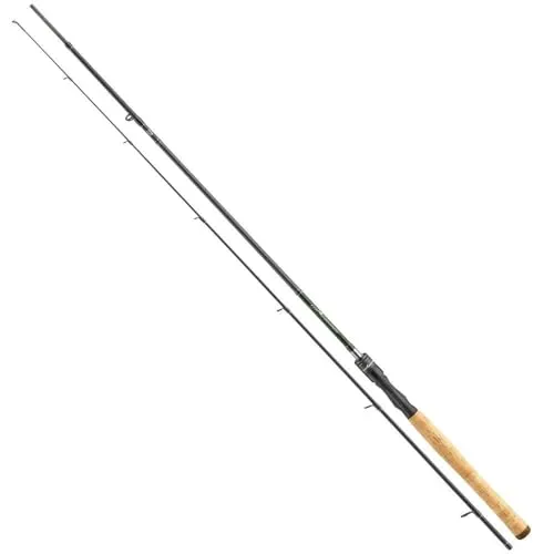 DAIWA Wilderness Solid Spin Solid Tip 2,25m 2-10g - Angelrute mit extra schneller Aktion, ideal für präzises Angeln, leicht und kompakt mit einem Gewicht von nur 115 g, perfekt für den Transport.