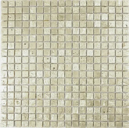 Mosaikfliese Kunststein Resin gold gelbgold Wand Fliesenspiegel Küche Bad WC ..