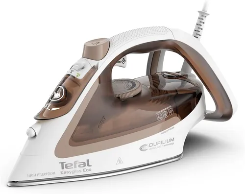 Tefal Easygliss Eco Dampfbügeleisen 2800W - Dampfbügeleisen mit Durilium AirGlide Bügelsohle für müheloses Gleiten und 240 g/min Dampfstoß für hartnäckige Falten. 88% recycelbar, ideal für umweltbewusste Haushalte.