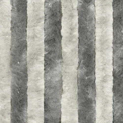 Moritz Chenille Flauschvorhang 90 x 220 cm in Hellgrau - Praktischer Türvorhang mit 22 Strängen, ideal für Camping, Wohnwagen und Zuhause. Kürzbar in Breite und Länge, schützt vor Insekten und sorgt für eine angenehme Atmosphäre. Leicht aufzuhängen und waschbar.