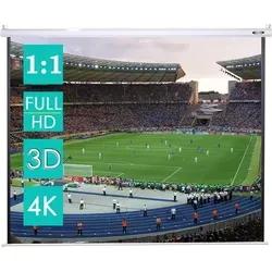 CCLIFE Rolloleinwand 178 cm - Beamer-Leinwand für Heimkino, ideal für Wand- und Deckenmontage mit hochwertiger Projektionsfläche für brillante Bildqualität.