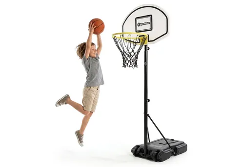 HyperMotion Kinder Basketballkorb höhenverstellbar 215 cm - Ideal für junge Basketballfans! Dieser höhenverstellbare Korb fördert die sportliche Aktivität und sorgt für Spielspaß im Freien oder im Garten.