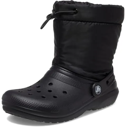 Crocs Classic Lined Neo Puff Boot 206630-060 - Wanderschuhe mit klassischem Futter und leichtem Nylon-Trichterhals, ideal für Komfort und Stil. Schnell trocknend und personalisierbar mit Jibbit-Charms.
