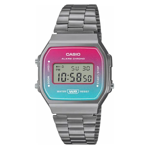Casio Unisex Quartz Armbanduhr A168WERB-2AEF - Armbanduhren für Herren - Elegante Quarz-Uhr mit zweifarbigem Zifferblatt und robustem Metallarmband für einen stilvollen Look.