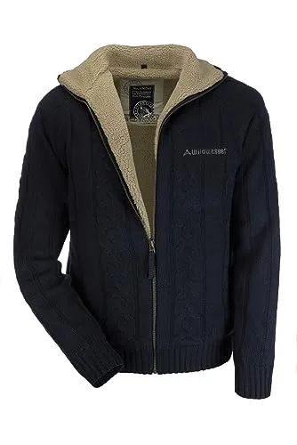 Terrax Workwear Wildwasser Herren Strickjacke dunkelblau/Camel (XL)