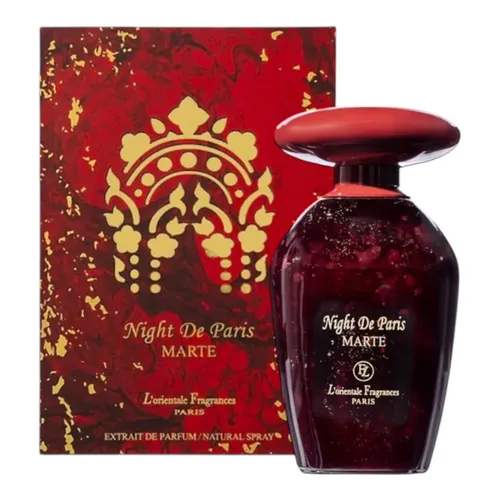 L'orientale Fragrance Paris Extrait Parfum Night de Paris Marte für Herren - Elegantes Extrait de Parfum mit intensiven Duftnoten von Bergamotte, Rose und Patchouli. Ideal für Abendveranstaltungen und kühle Monate – für den modernen Mann mit Stil und Präsenz.