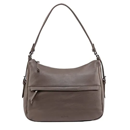 BACCINI Umhängetasche ROSA aus echtem Leder in taupe